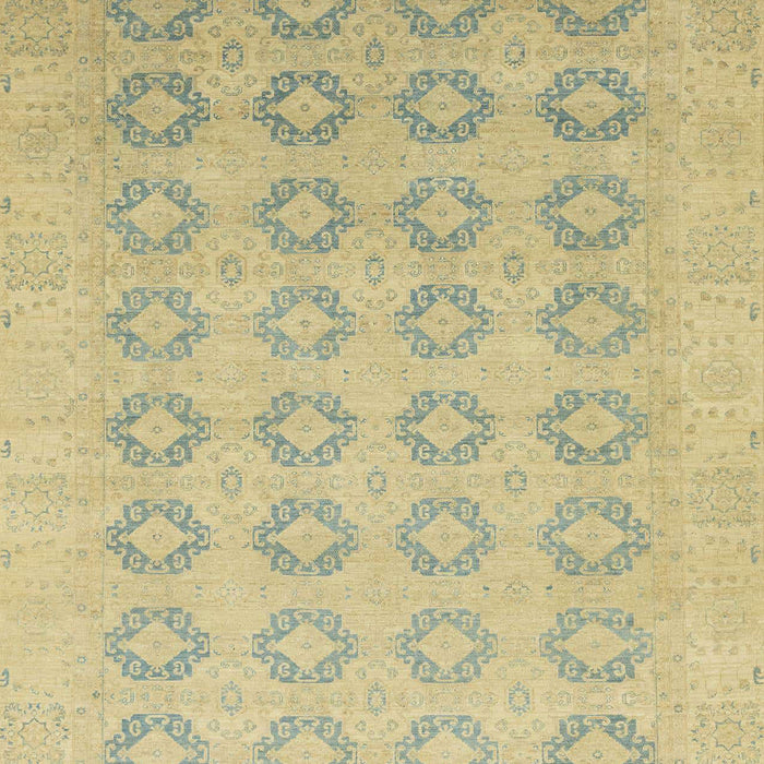 Machine Washable Abstract Brass Green Rug, wshabs2604