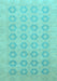 Oriental Light Blue Traditional Rug, abs2604lblu