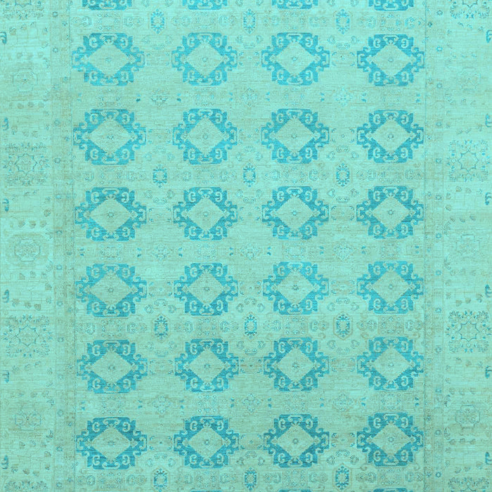 Oriental Light Blue Traditional Rug, abs2604lblu