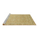 Sideview of Machine Washable Abstract Gold Rug, wshabs2605