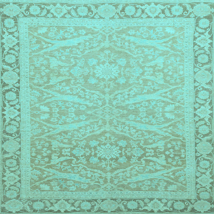 Square Machine Washable Abstract Light Blue Modern Rug, wshabs2605lblu