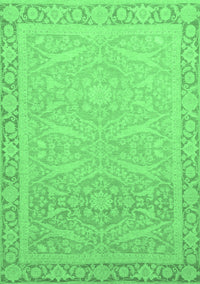 Abstract Emerald Green Modern Rug, abs2605emgrn