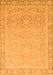 Machine Washable Abstract Orange Modern Area Rugs, wshabs2605org