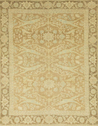 Machine Washable Abstract Gold Rug, wshabs2605