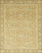 Machine Washable Abstract Gold Rug, wshabs2605