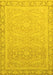 Abstract Yellow Modern Rug, abs2605yw