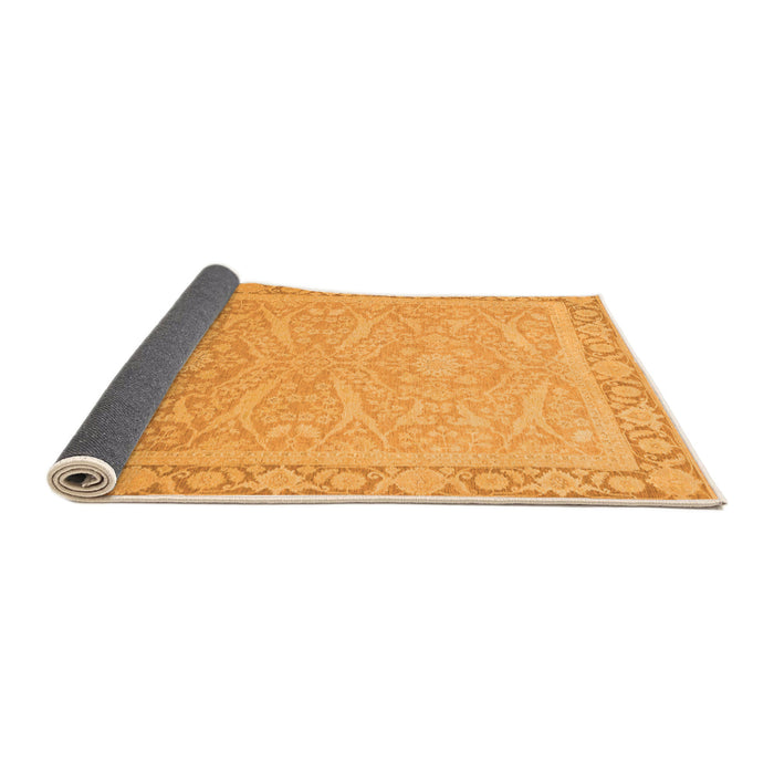 Sideview of Abstract Orange Modern Rug, abs2605org