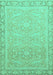 Abstract Turquoise Modern Rug, abs2605turq