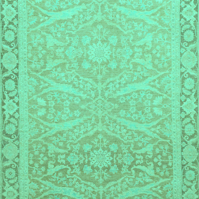 Machine Washable Abstract Turquoise Modern Area Rugs, wshabs2605turq