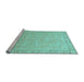 Sideview of Machine Washable Abstract Light Blue Modern Rug, wshabs2605lblu