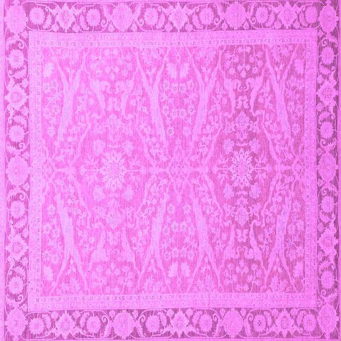 Square Abstract Purple Modern Rug, abs2605pur
