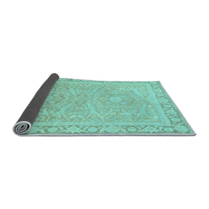Sideview of Abstract Light Blue Modern Rug, abs2605lblu