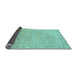 Sideview of Abstract Light Blue Modern Rug, abs2605lblu