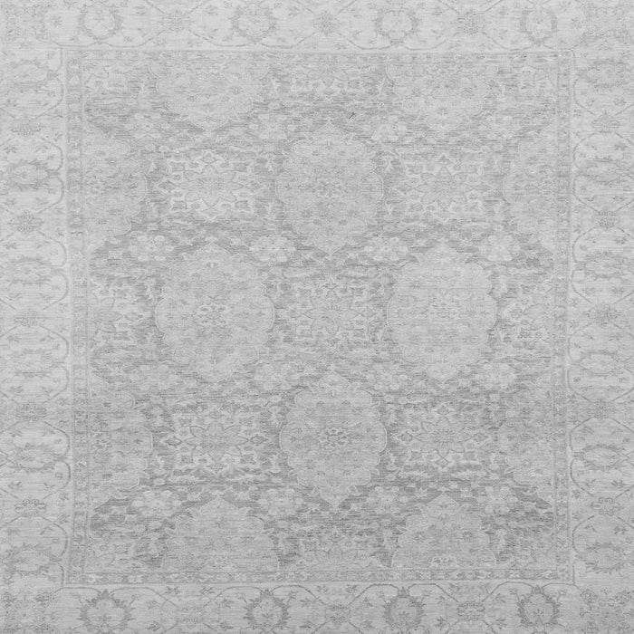 Square Machine Washable Oriental Gray Traditional Rug, wshabs2606gry