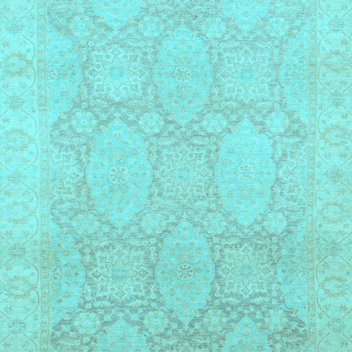 Oriental Light Blue Traditional Rug, abs2606lblu