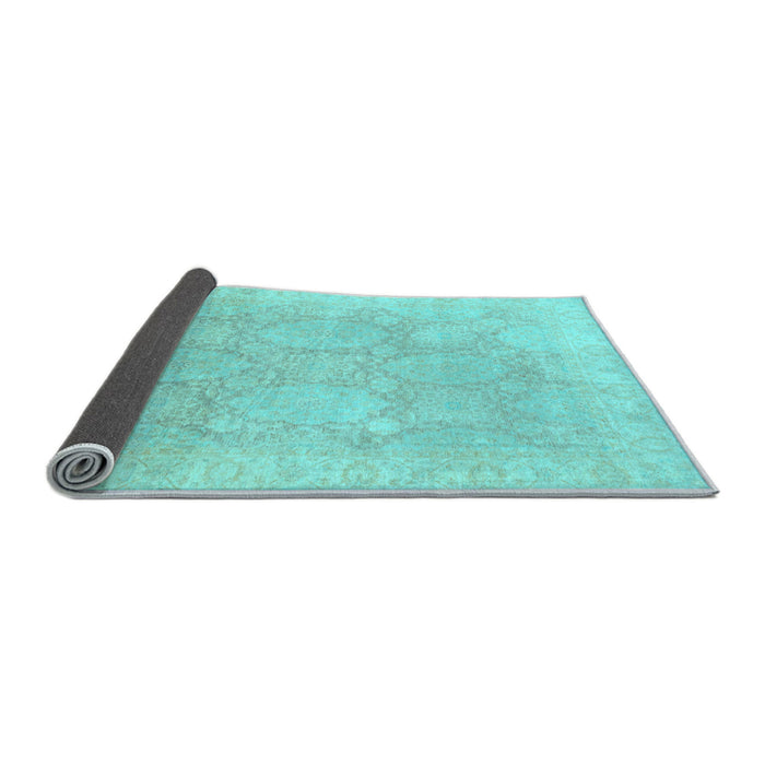 Sideview of Oriental Light Blue Traditional Rug, abs2606lblu