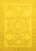 Machine Washable Abstract Yellow Modern Rug, wshabs2607yw