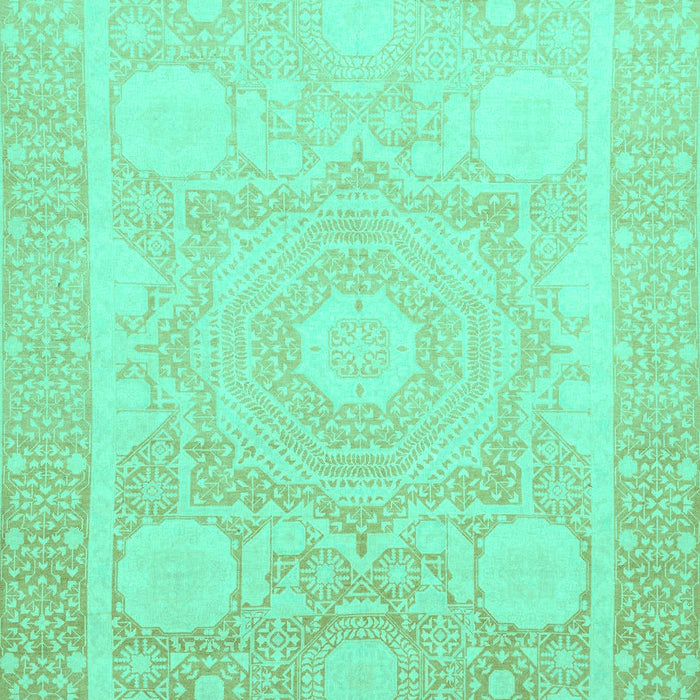 Machine Washable Abstract Turquoise Modern Area Rugs, wshabs2607turq