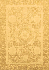 Abstract Brown Modern Rug, abs2607brn