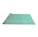 Sideview of Machine Washable Abstract Light Blue Modern Rug, wshabs2607lblu