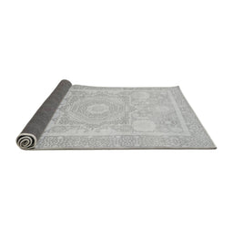 Sideview of Abstract Gray Modern Rug, abs2607gry