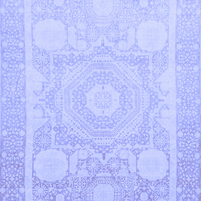 Abstract Blue Modern Rug, abs2607blu