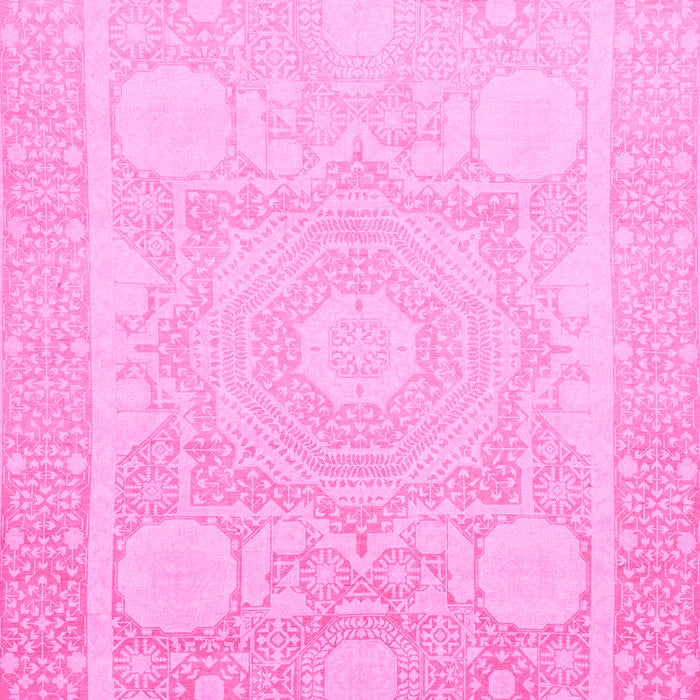 Machine Washable Abstract Pink Modern Rug, wshabs2607pnk