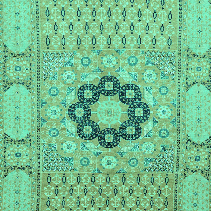 Machine Washable Abstract Turquoise Modern Area Rugs, wshabs2608turq
