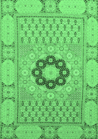 Abstract Emerald Green Modern Rug, abs2608emgrn