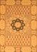 Machine Washable Abstract Orange Modern Area Rugs, wshabs2608org