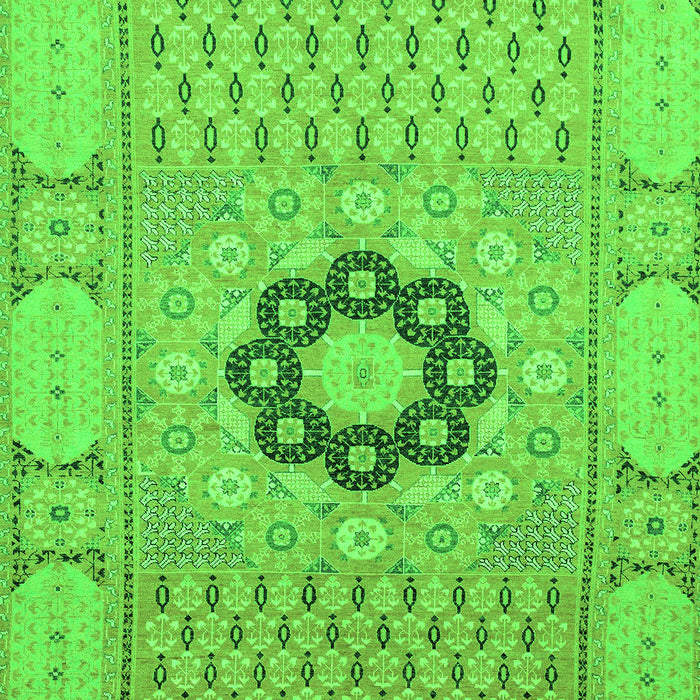 Machine Washable Abstract Green Modern Area Rugs, wshabs2608grn