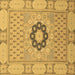 Square Abstract Brown Modern Rug, abs2608brn