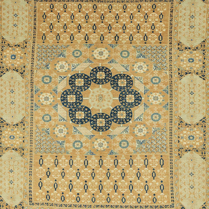 Machine Washable Abstract Cinnamon Brown Rug, wshabs2608