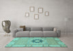 Machine Washable Abstract Light Blue Modern Rug in a Living Room, wshabs2608lblu