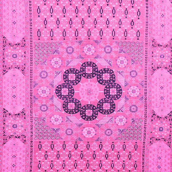 Machine Washable Abstract Pink Modern Rug, wshabs2608pnk