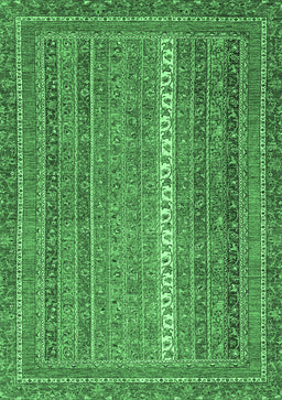 Abstract Emerald Green Modern Rug, abs2609emgrn