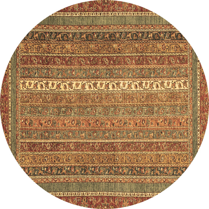 Round Machine Washable Abstract Brown Modern Rug, wshabs2609brn