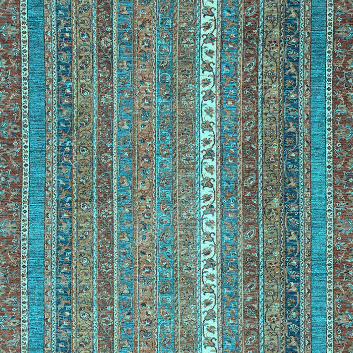 Abstract Light Blue Modern Rug, abs2609lblu