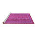 Sideview of Machine Washable Abstract Pink Modern Rug, wshabs2609pnk