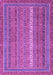 Machine Washable Abstract Purple Modern Area Rugs, wshabs2609pur