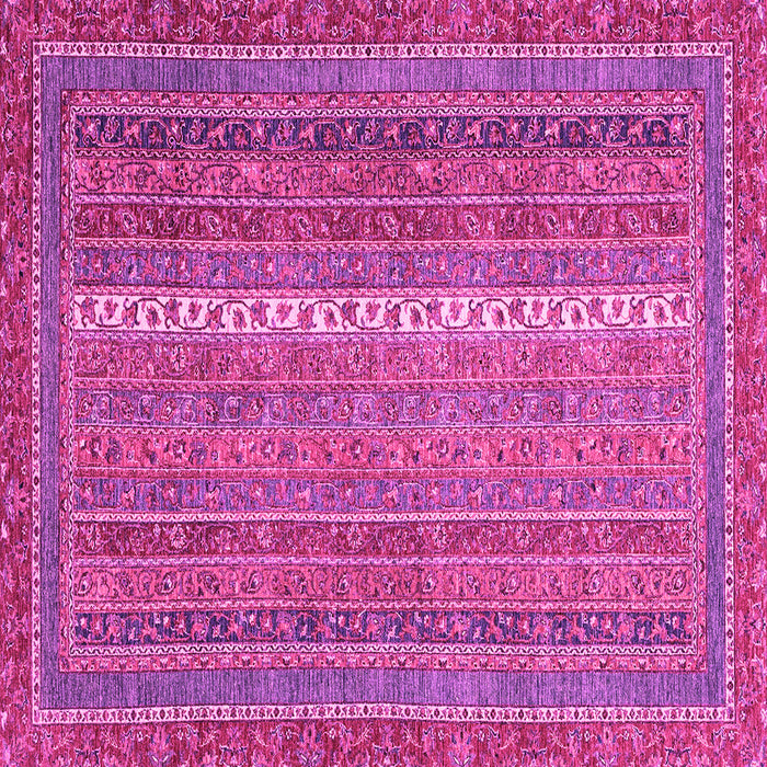 Square Machine Washable Abstract Pink Modern Rug, wshabs2609pnk