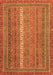 Machine Washable Abstract Orange Modern Area Rugs, wshabs2609org