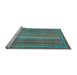 Sideview of Machine Washable Abstract Light Blue Modern Rug, wshabs2609lblu