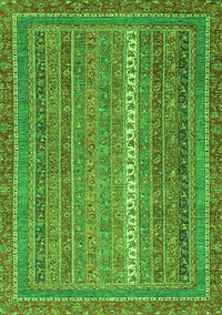 Abstract Green Modern Rug, abs2609grn