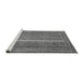 Sideview of Machine Washable Abstract Gray Modern Rug, wshabs2609gry