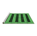 Sideview of Machine Washable Abstract Emerald Green Modern Area Rugs, wshabs260emgrn