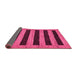 Sideview of Abstract Pink Modern Rug, abs260pnk