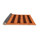 Sideview of Abstract Orange Modern Rug, abs260org