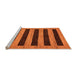 Sideview of Machine Washable Abstract Orange Modern Area Rugs, wshabs260org