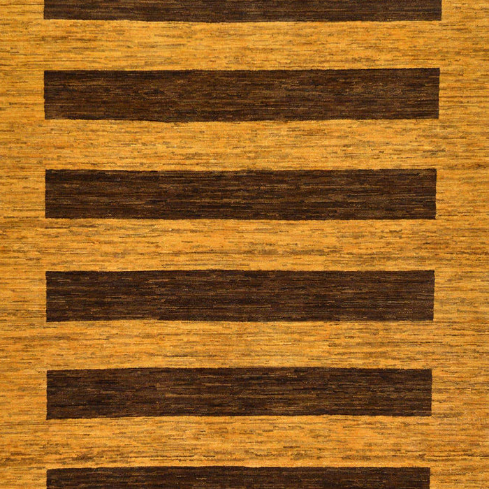 Machine Washable Abstract Saddle Brown Rug, wshabs260